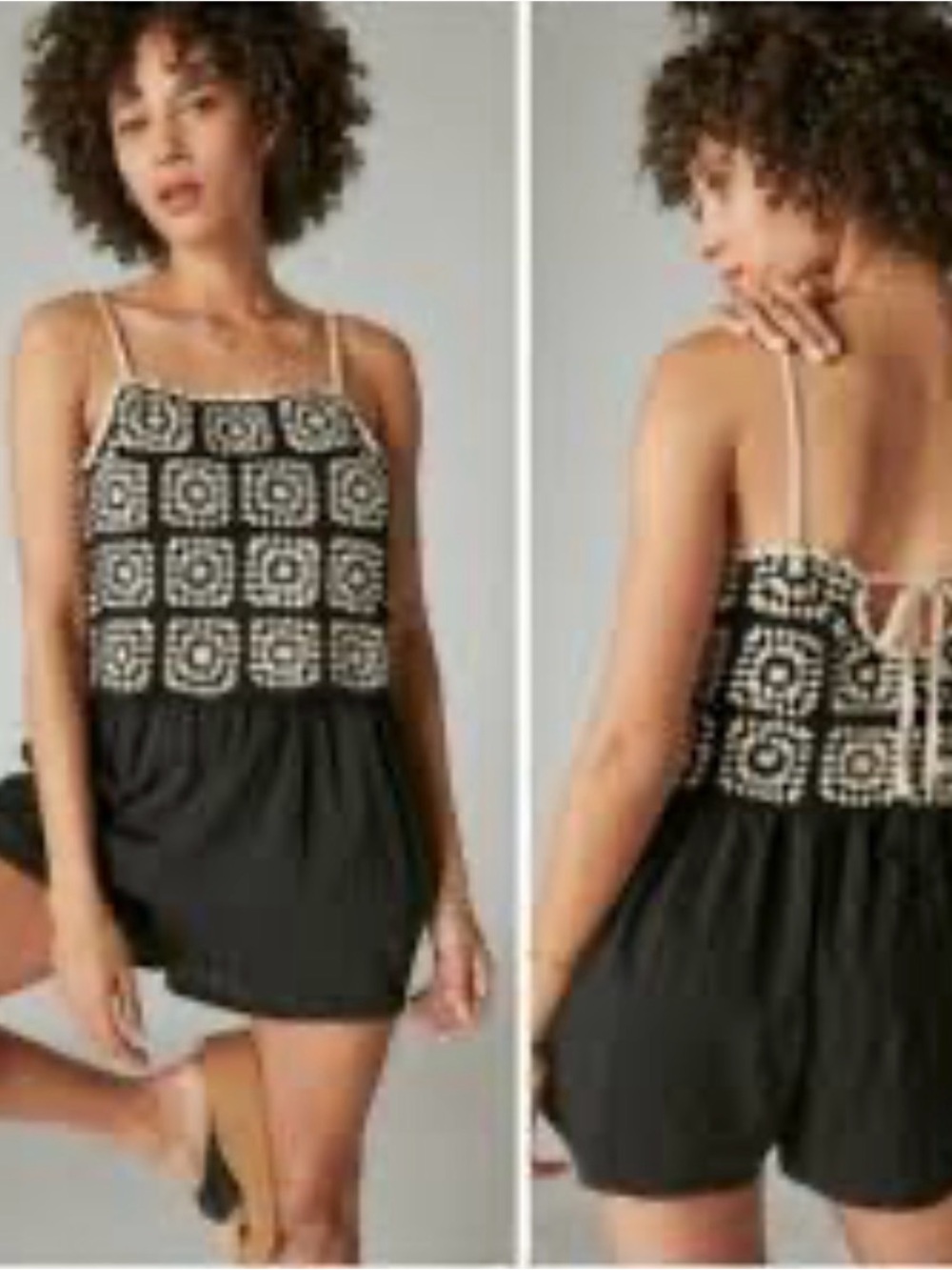 Lucky Brand NWT Crocheted Romper